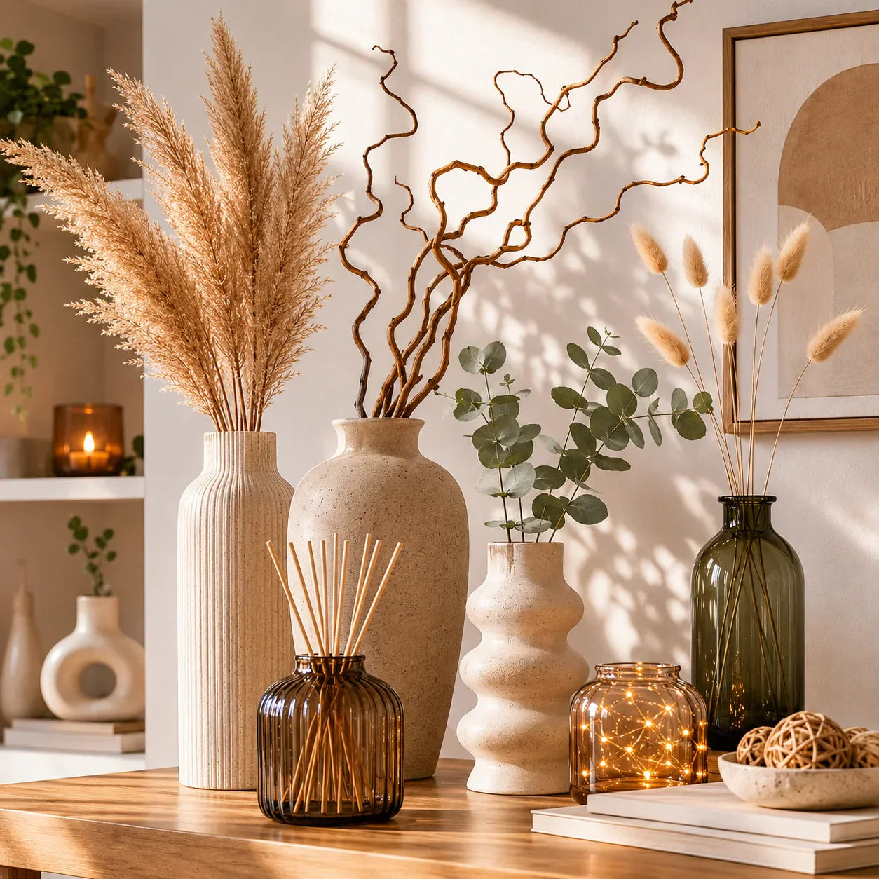 Que mettre dans un vase sans fleurs ? 15 idées déco élégantes Image
