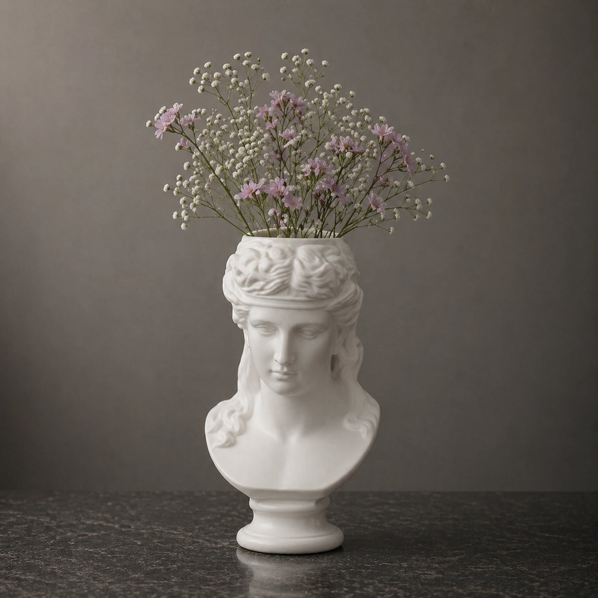 Vase grecs blanc - Athéna