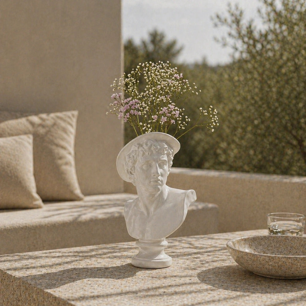 Vase grecs blanc - Apollon