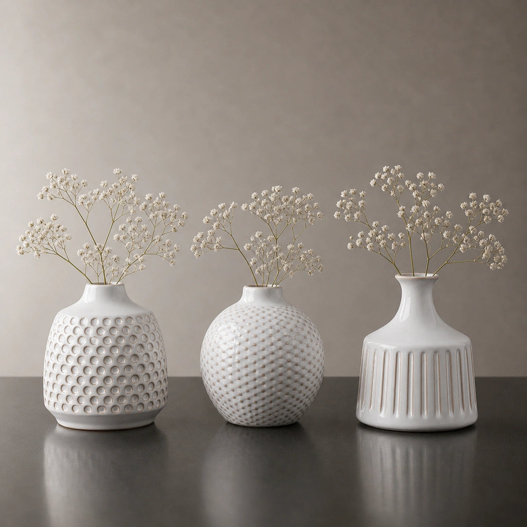 Mini Vase En Céramique blanc - Mya