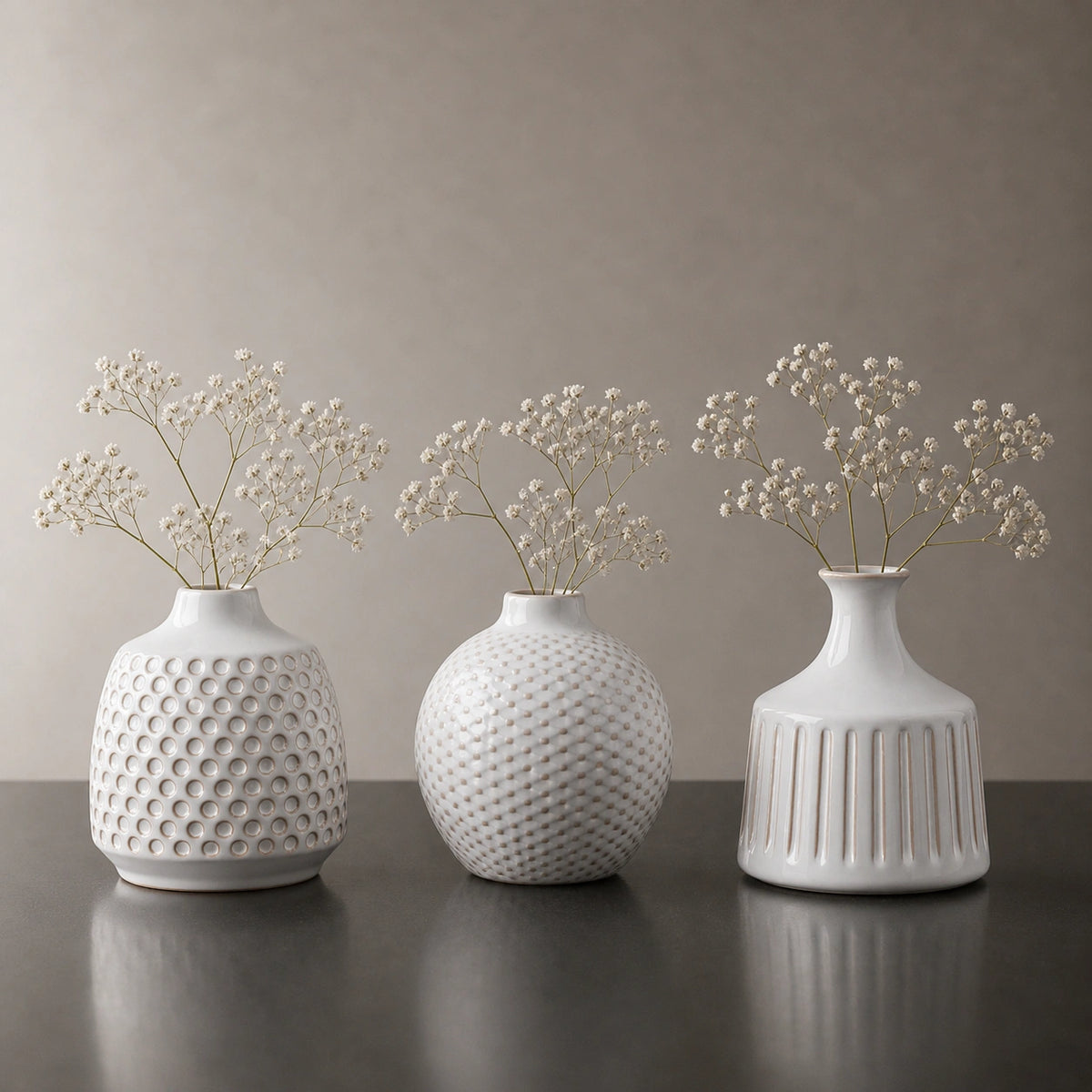 Mini Vase En Céramique blanc - Mya