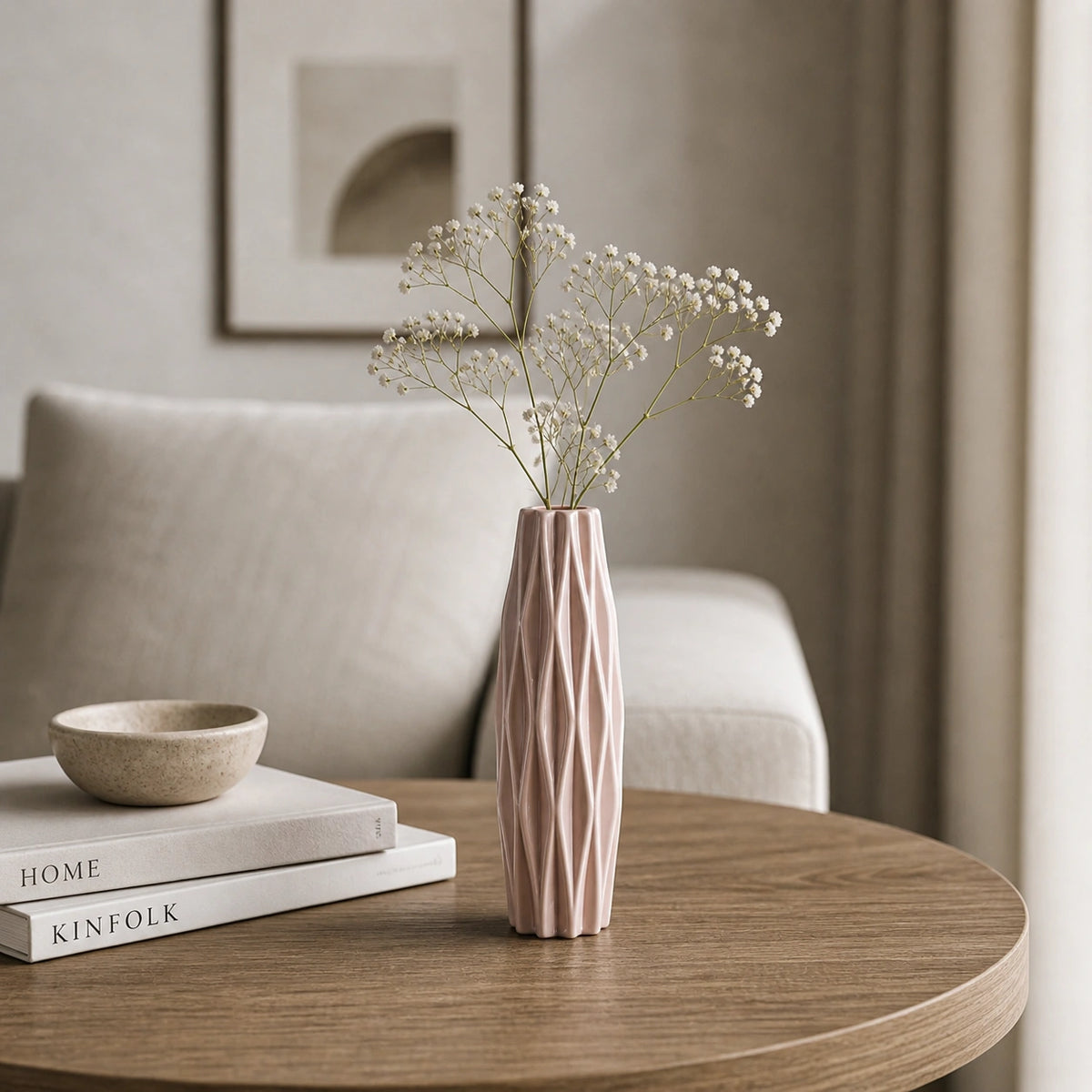 Vase plastique classique blanc - Zanha