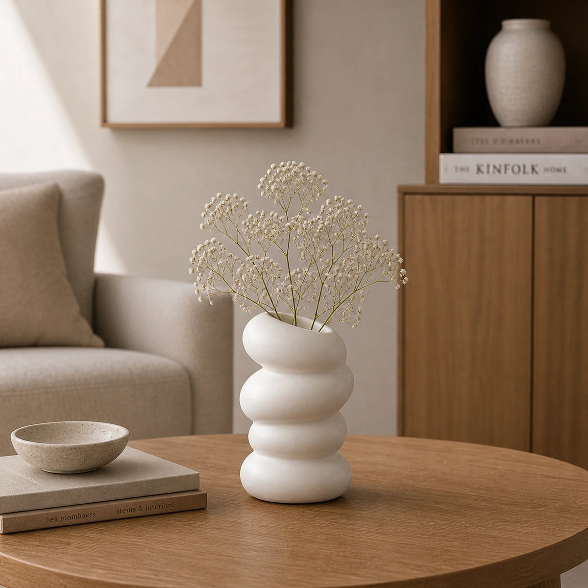 Vase en plastique original blanc - Zanha