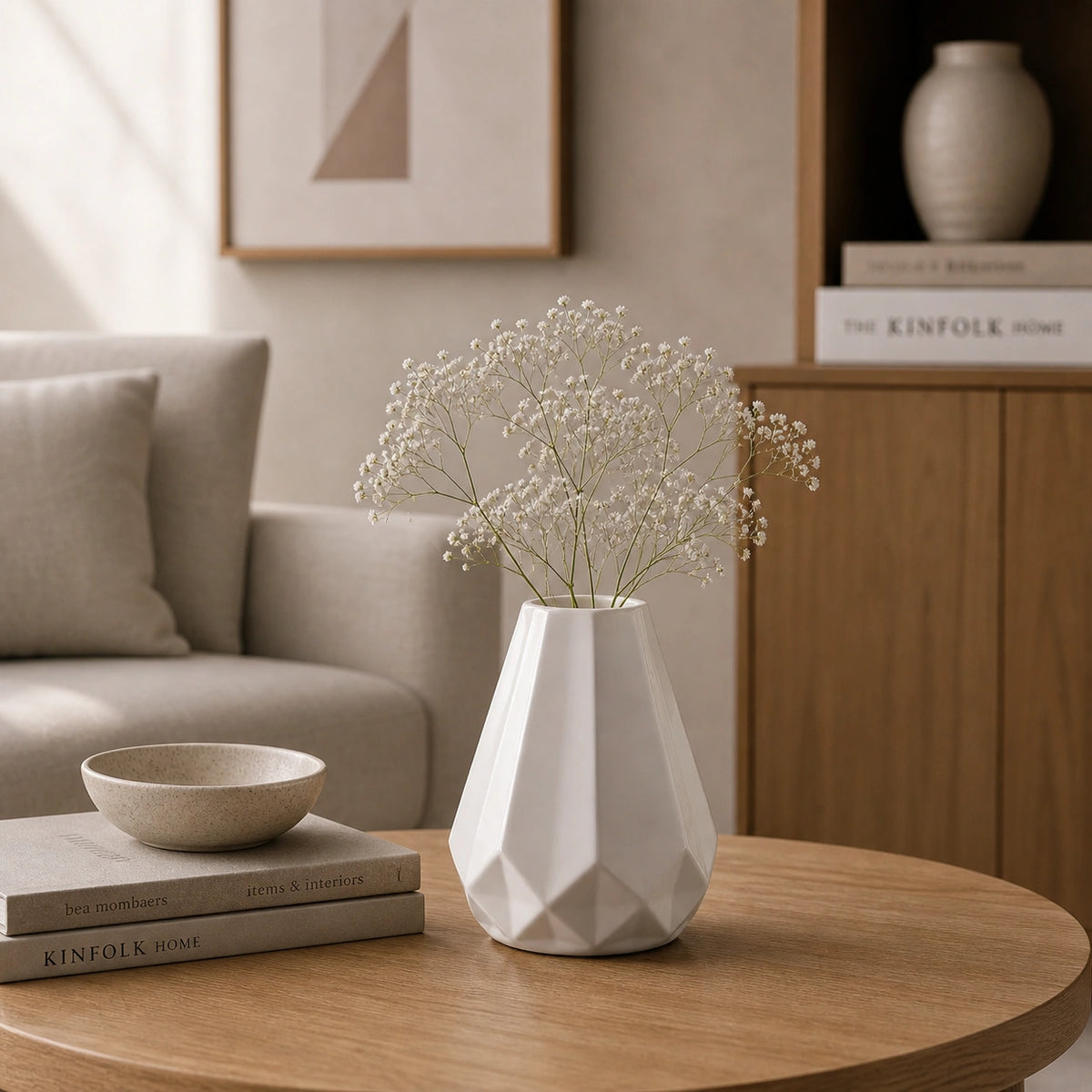 Vase en plastique original blanc - Zanha
