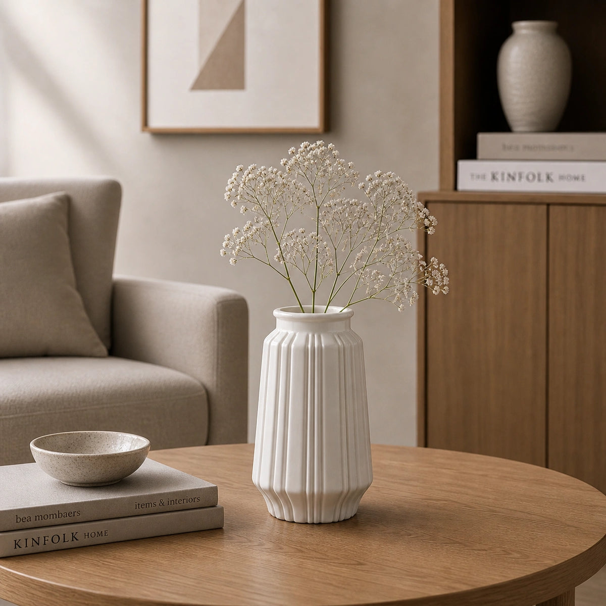 Vase en plastique original blanc - Zanha