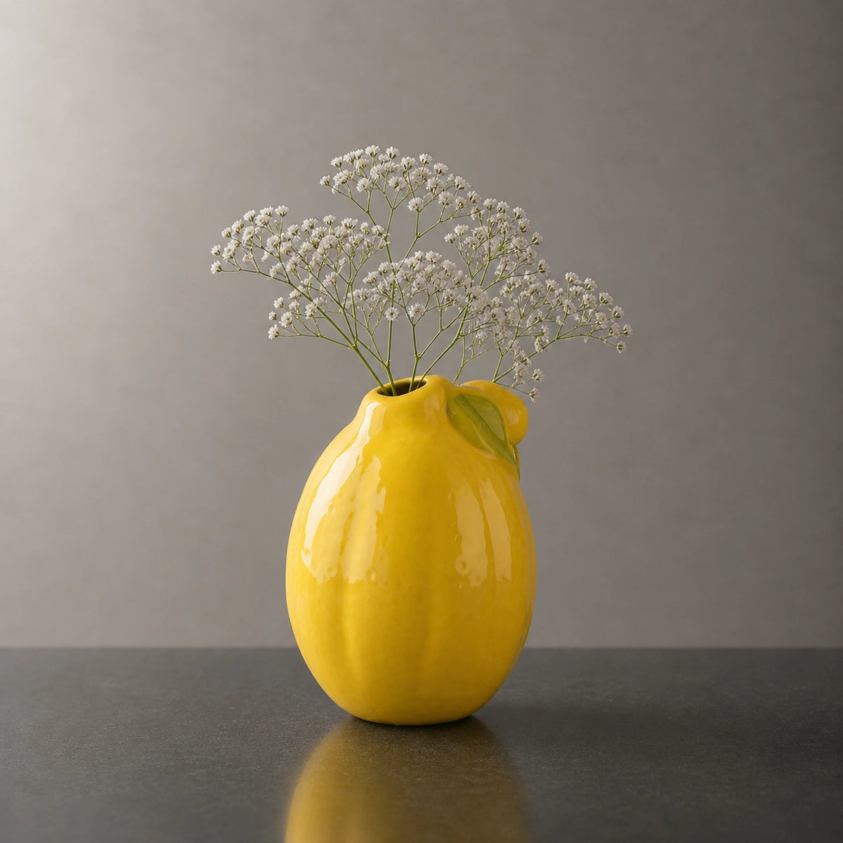 Vase Citron céramique - Zestia