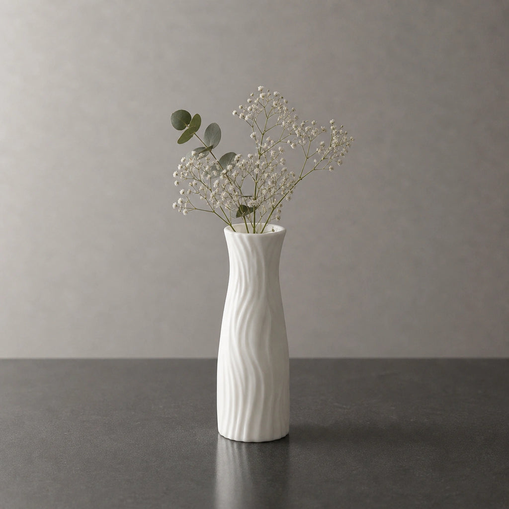 Vase en plastique - style céramique, Luma