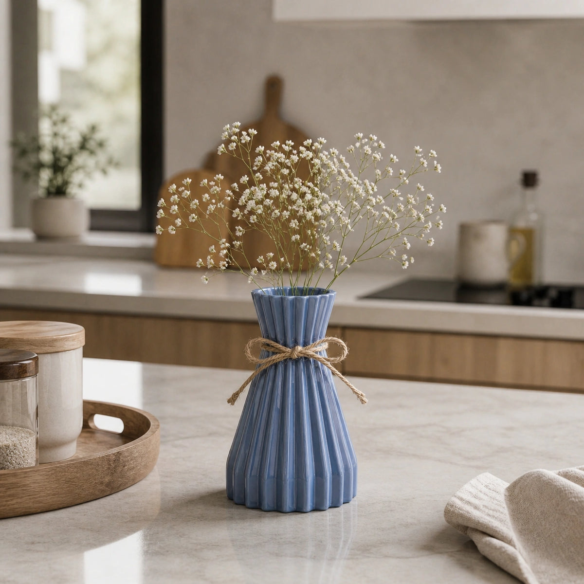 Petit Vase en Plastique - Élegant, Nox