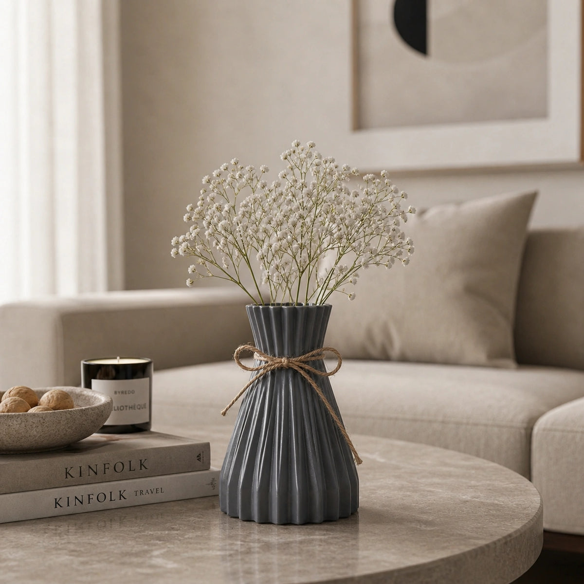Petit Vase en Plastique - Élegant, Nox