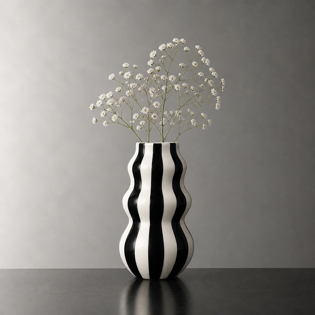 Grand vase en céramique original Noir - Naya