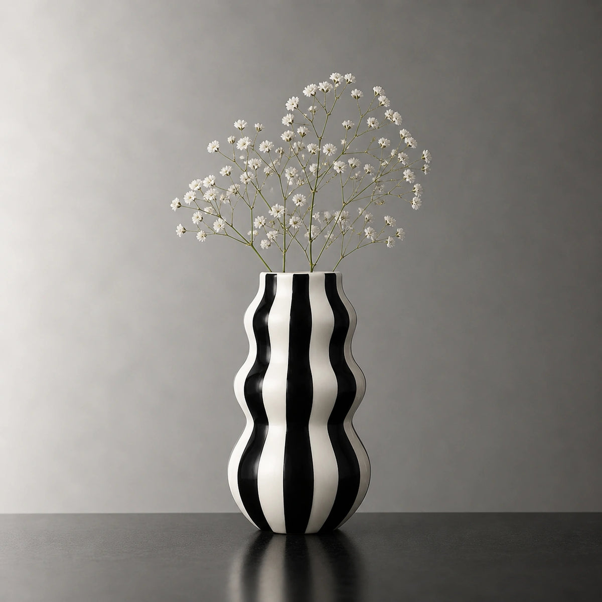 Grand vase en céramique original Noir - Naya