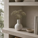 Petit vase en céramique rond - design, blanc, Morini