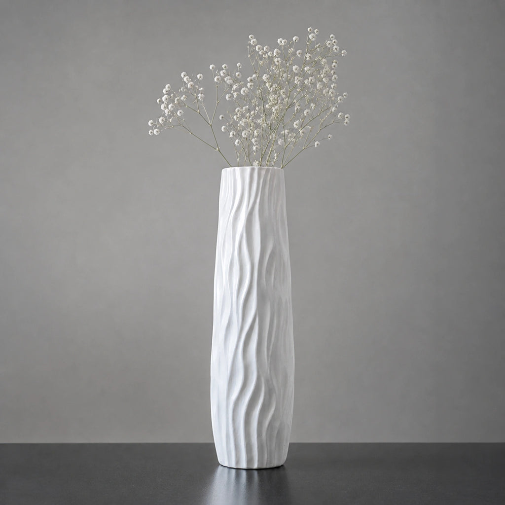 Grand vase en plastique Blanc - Élegant, Terra