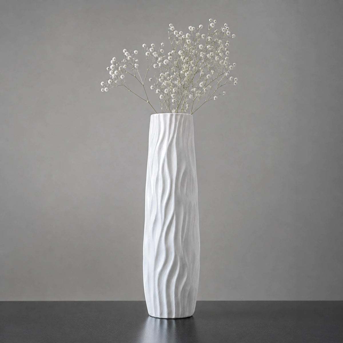 Grand vase en plastique Blanc - Élegant, Terra