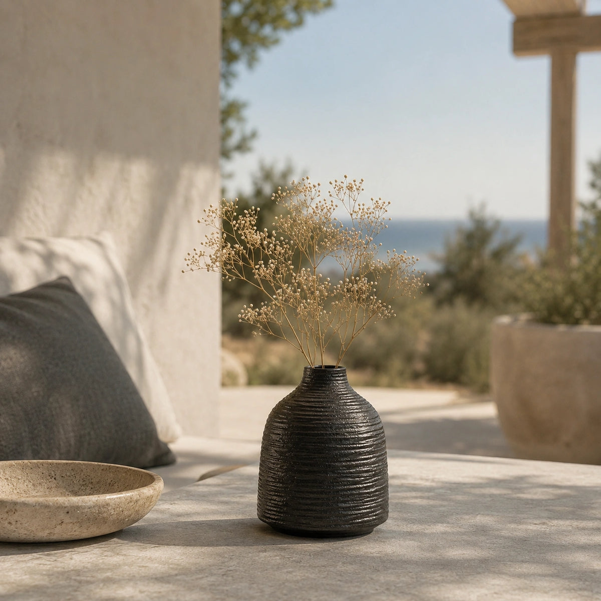 Petit Vase large en céramique - design, Alba