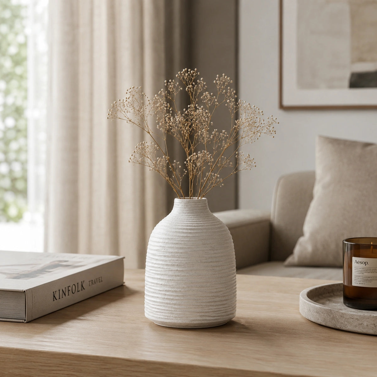 Petit Vase large en céramique - design, Alba