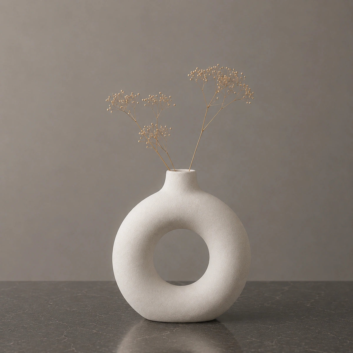 Petit vase en céramique Blanc - 3 pièces, Soren