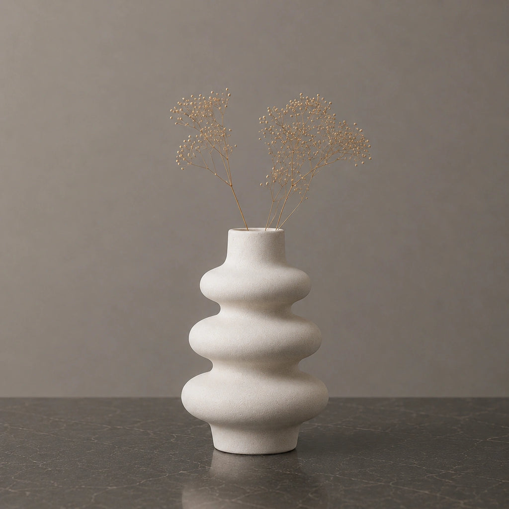 Petit vase en céramique Blanc - 3 pièces, Soren