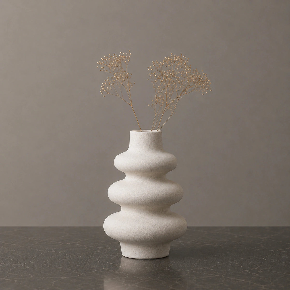 Petit vase en céramique Blanc - 3 pièces, Soren