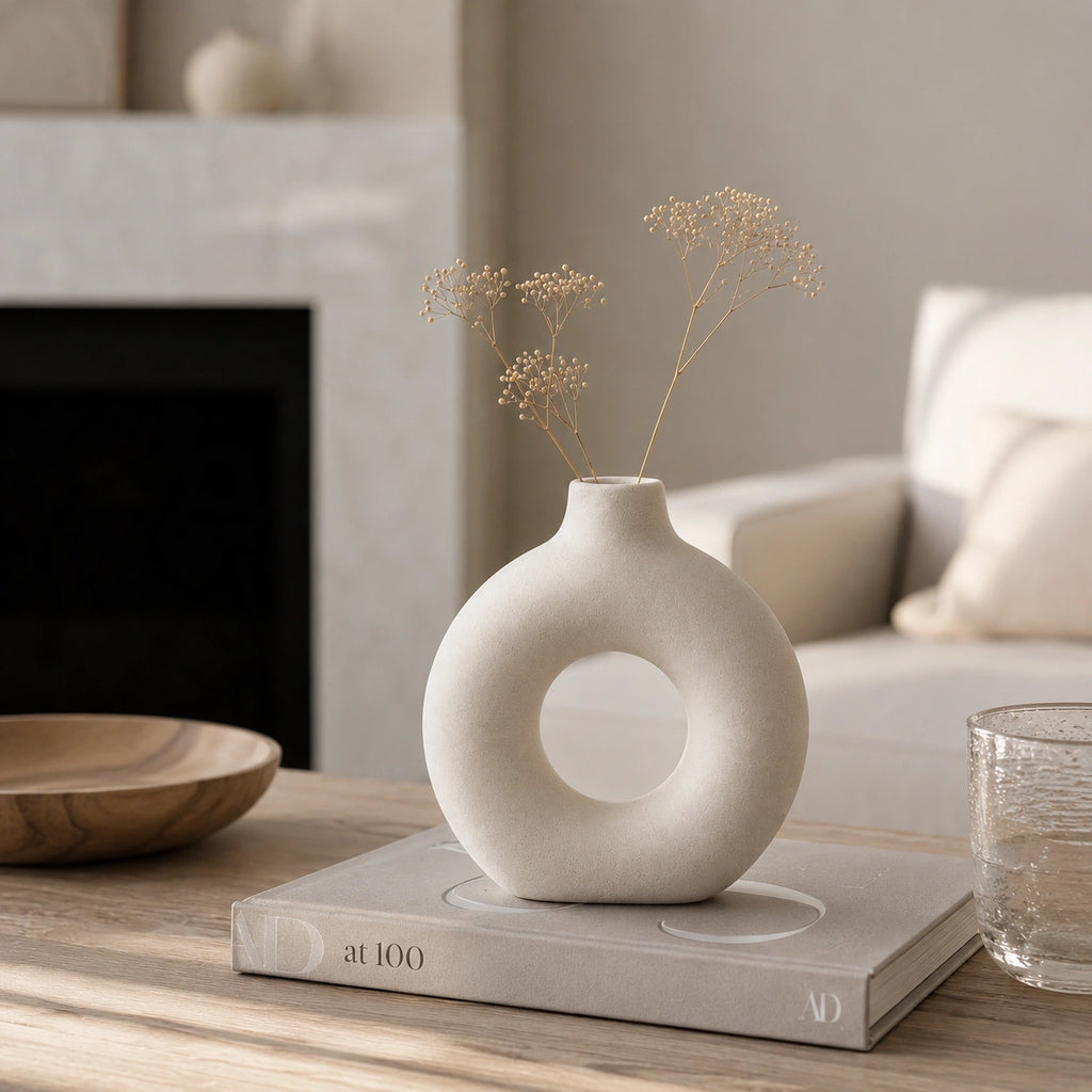 Petit vase en céramique Blanc - 3 pièces, Soren