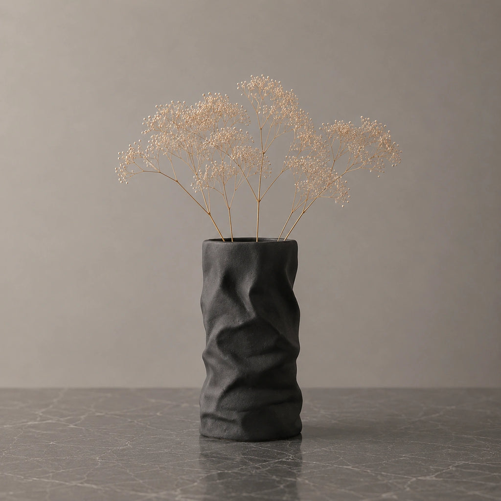 Petit Vase en céramique organique Noir - Oria