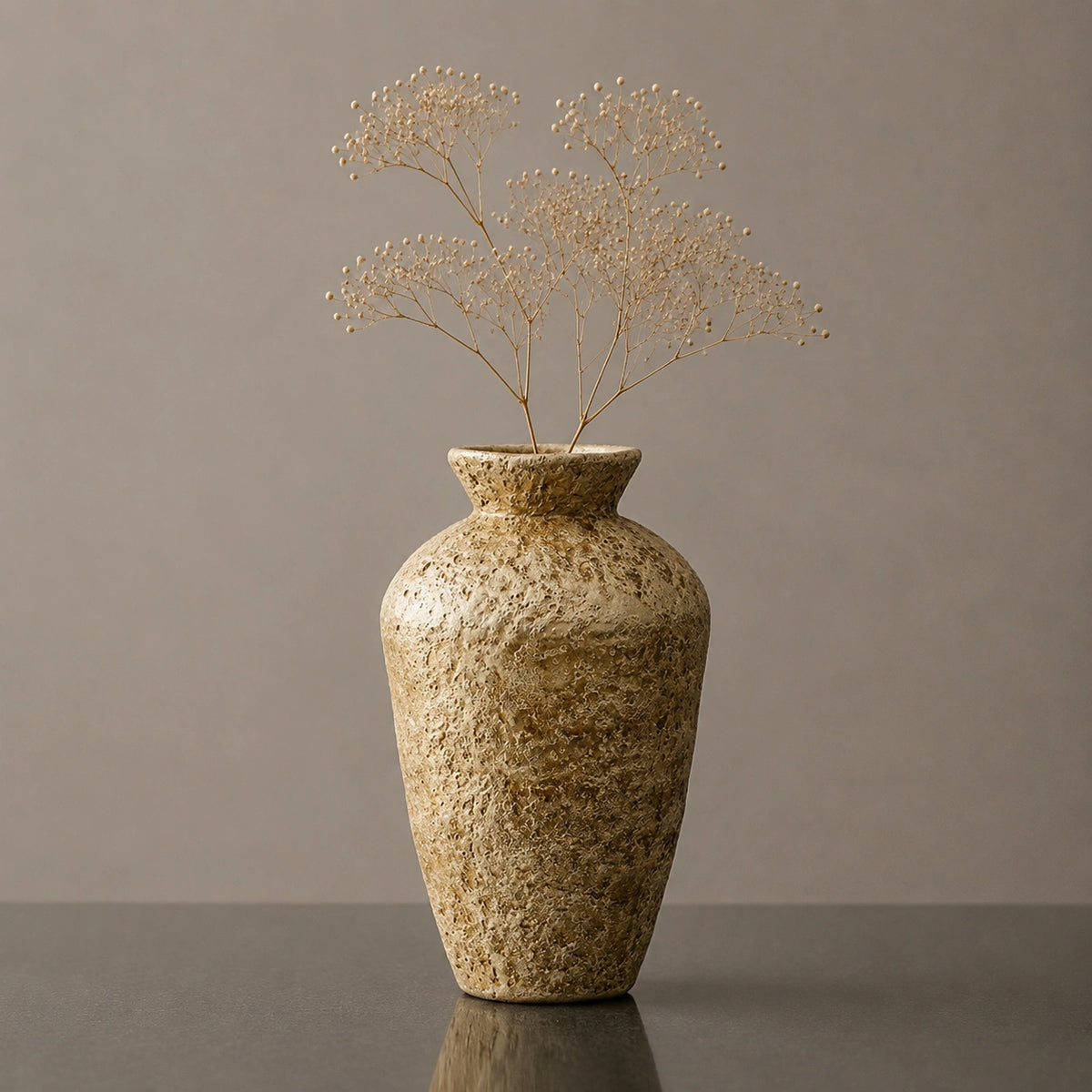 Vase en céramique - Structuré, Style roche, Lysor