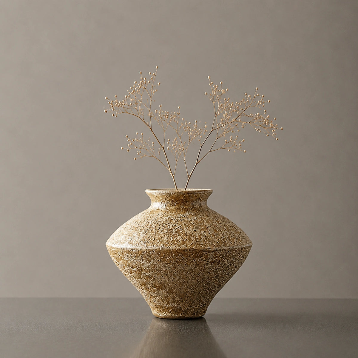 Vase en céramique - Structuré, Style roche, Lysor