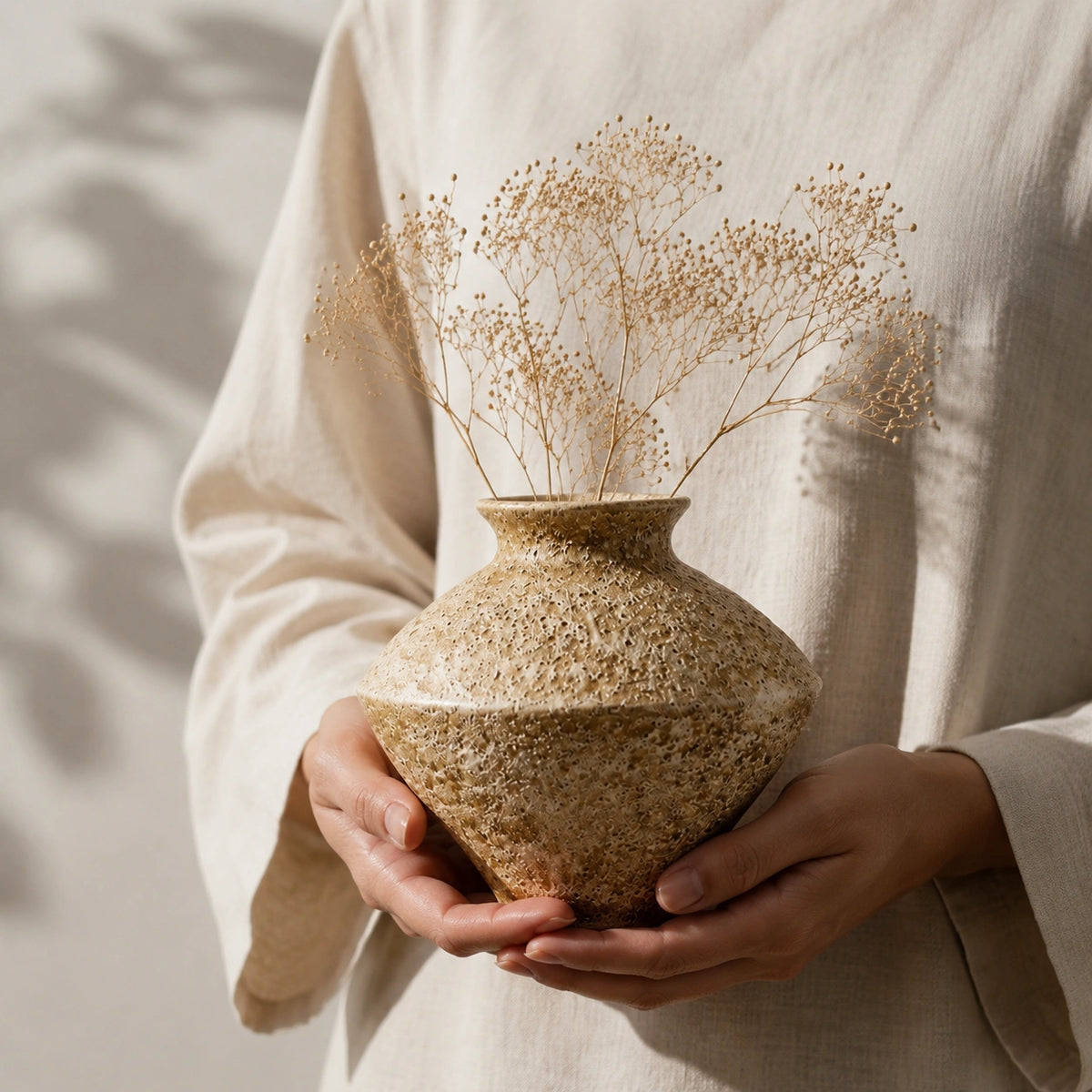 Vase en céramique - Structuré, Style roche, Lysor