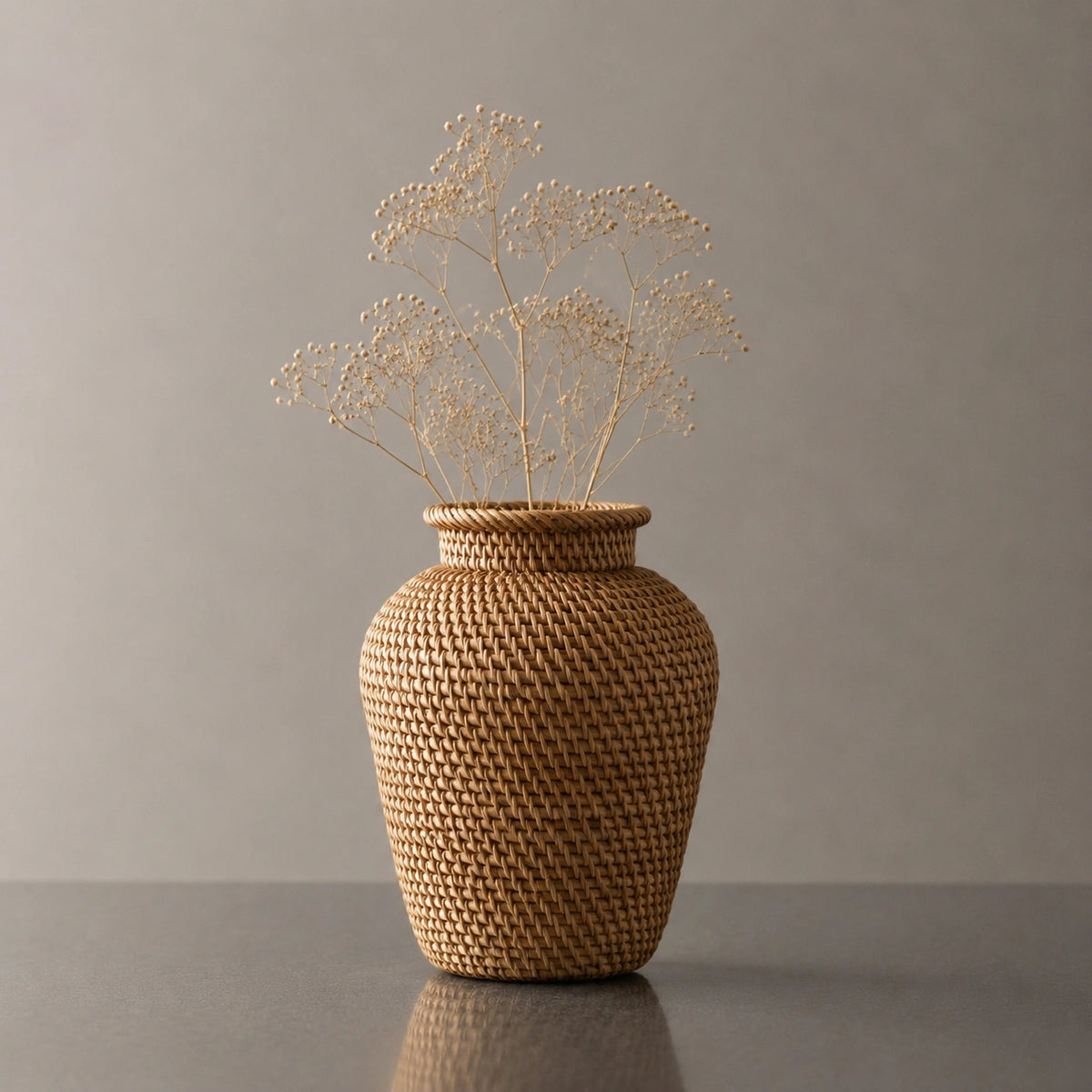 Petit vase en rotin – tressé, Tilio