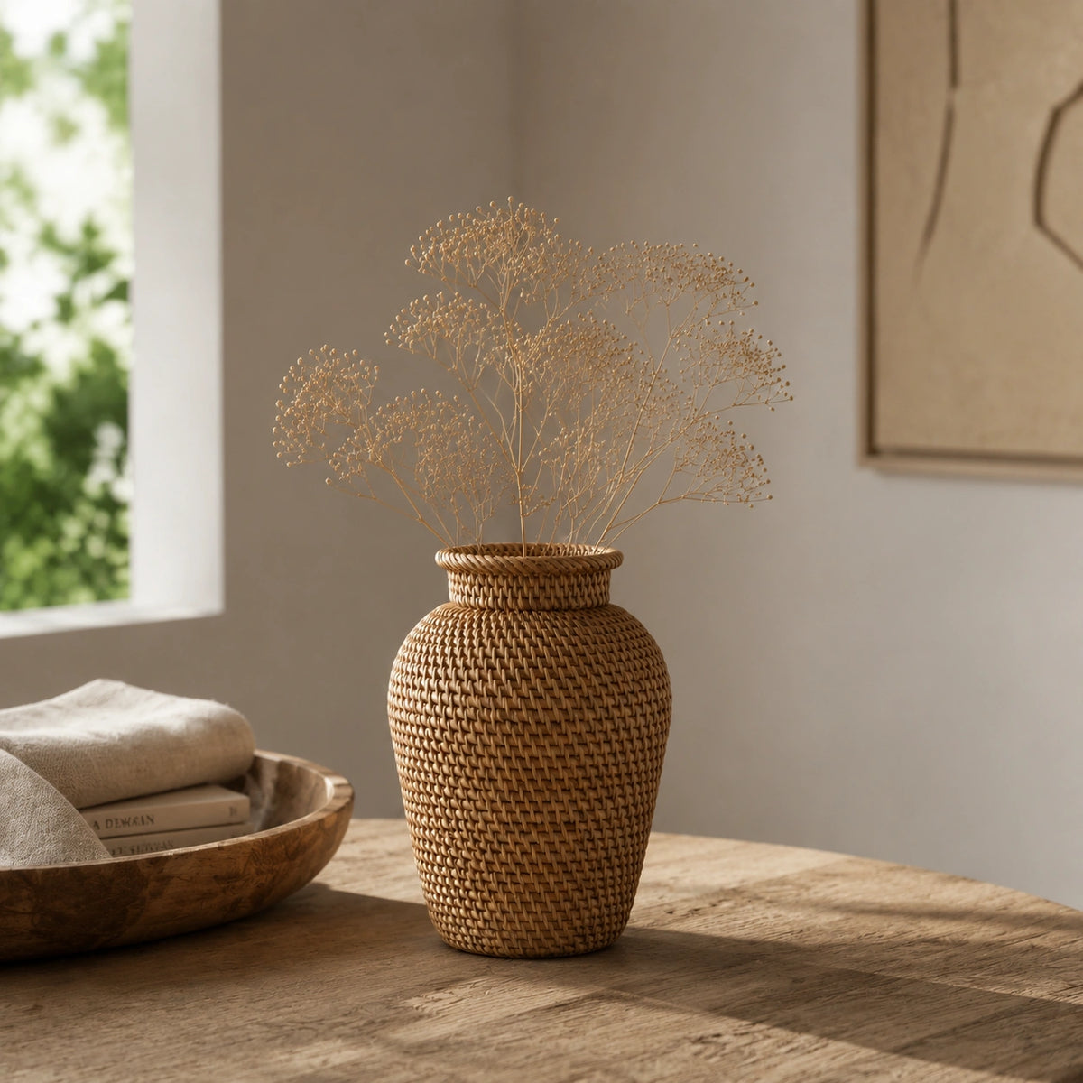 Petit vase en rotin – tressé, Tilio