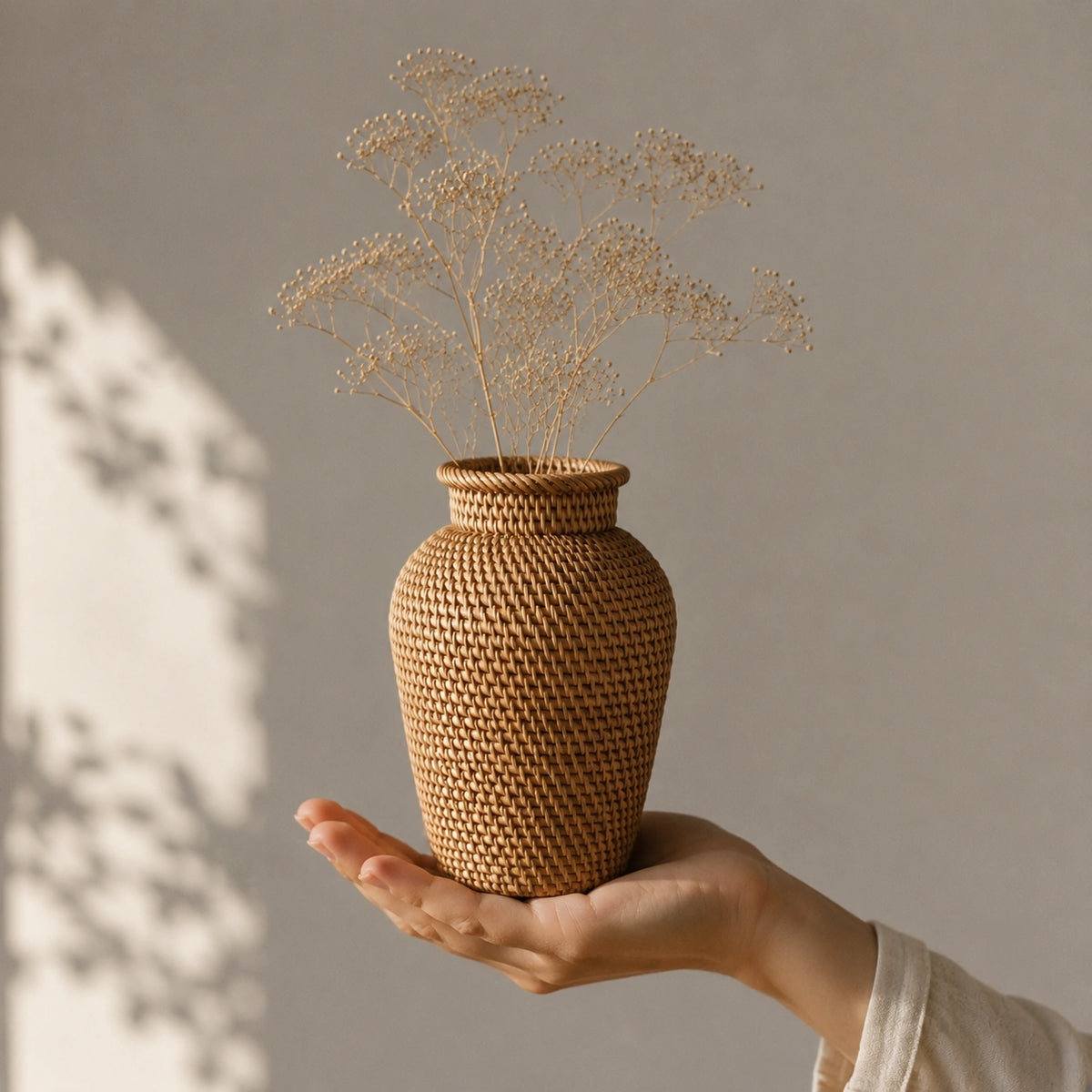 Petit vase en rotin – tressé, Tilio