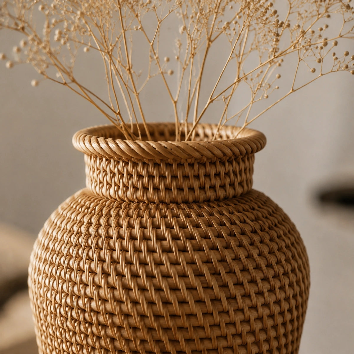 Petit vase en rotin – tressé, Tilio