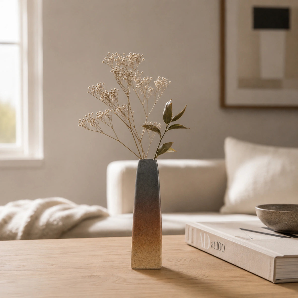 Mini Vase en céramique moderne - Style chinois, yam