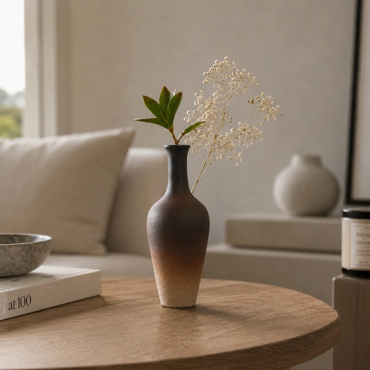Mini Vase en céramique moderne - Style chinois, yam