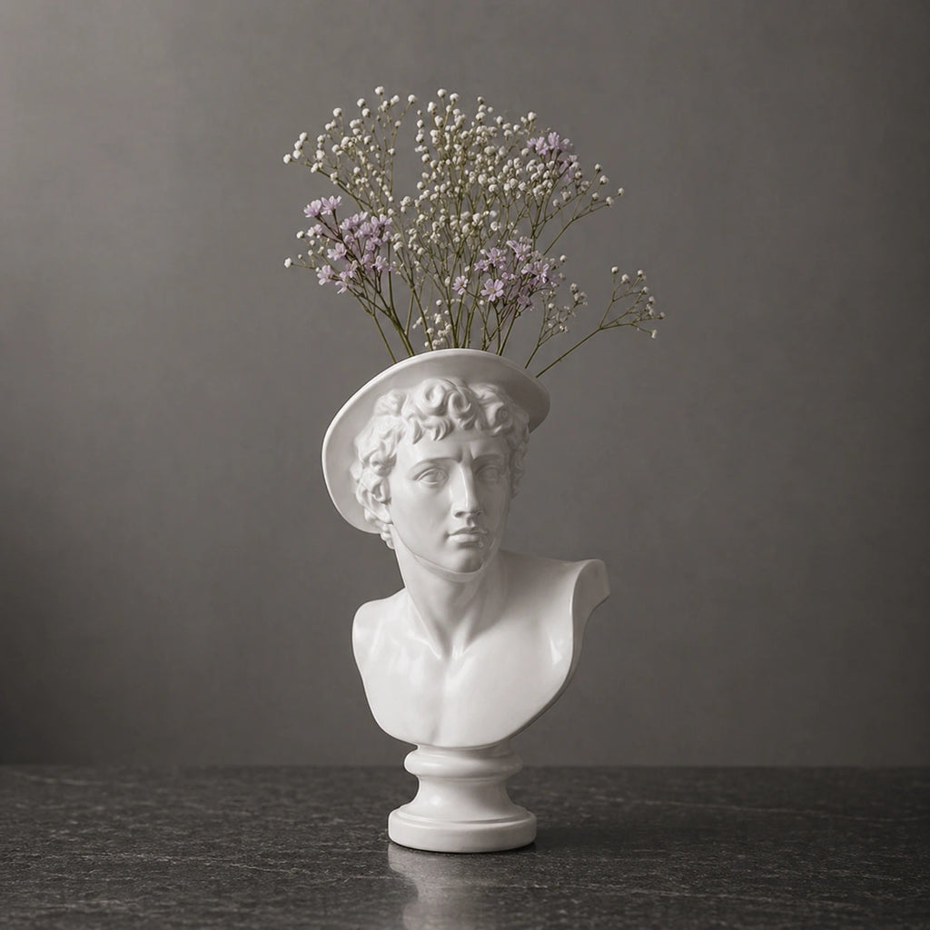 Vase grecs blanc - Apollon