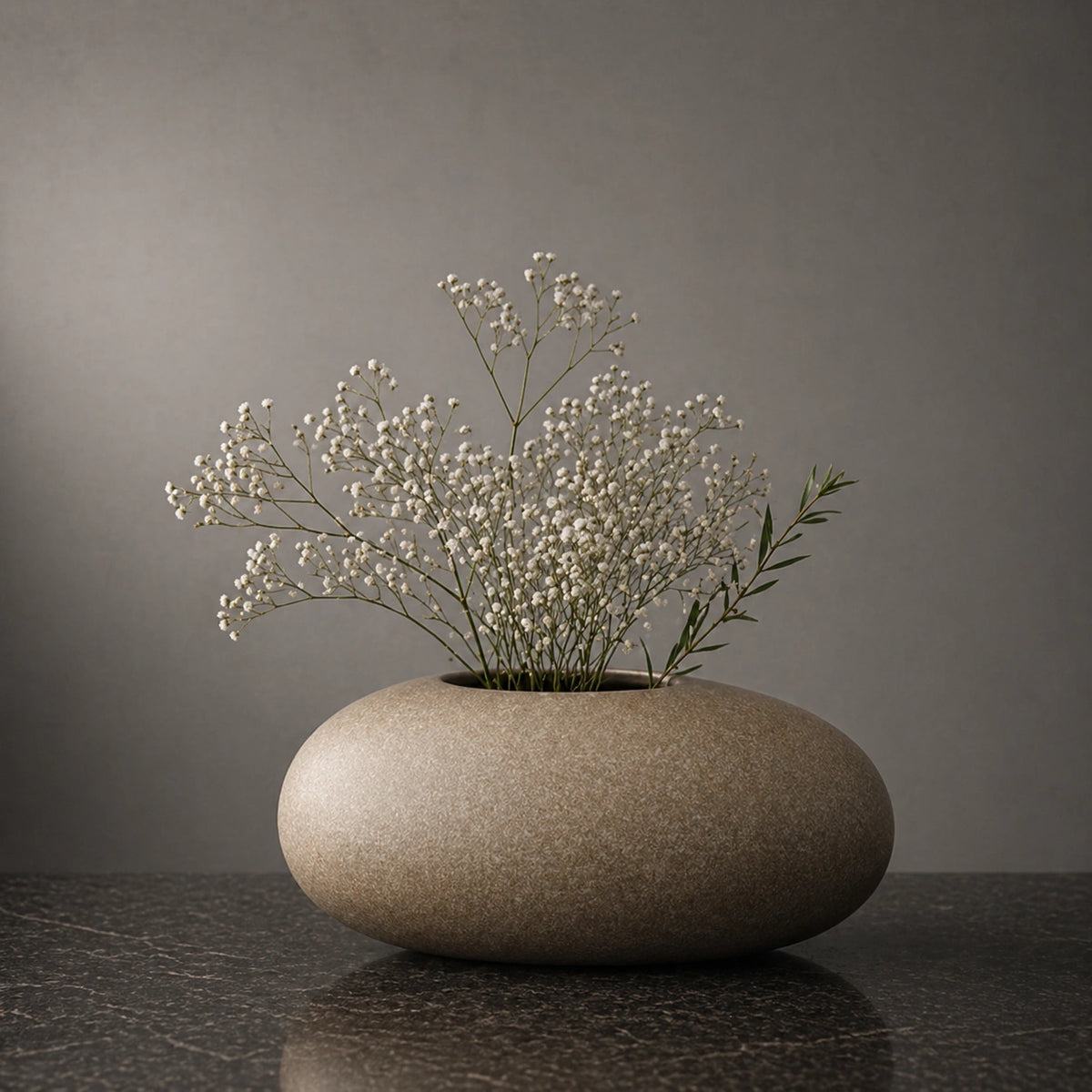 Vase Rond Céramique - style bas, Moderne & Naturel, Zenya