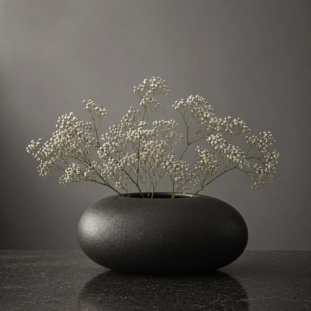 Vase Rond Céramique - style bas, Moderne & Naturel, Zenya