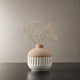 Mini Vase En Céramique blanc & beige - Mya