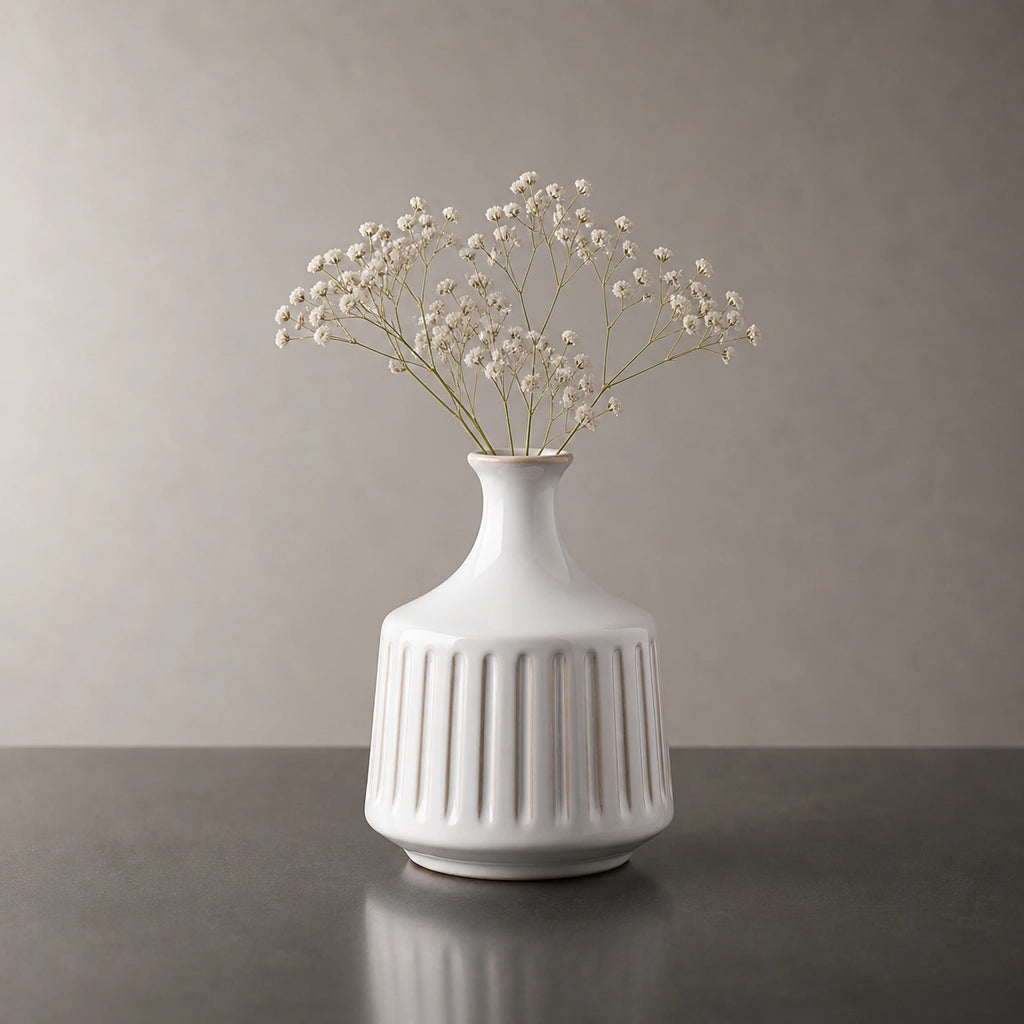 Mini Vase En Céramique blanc - Mya