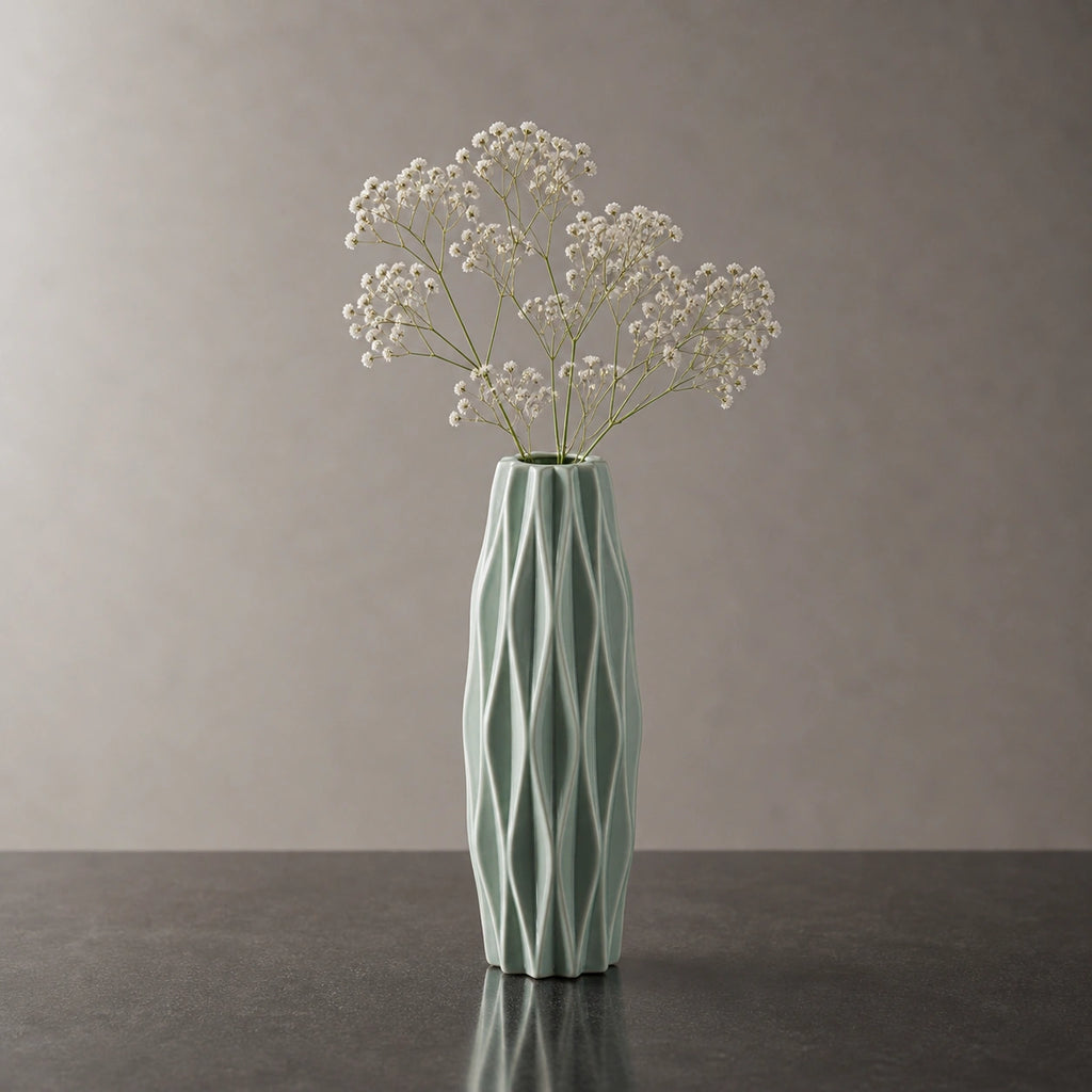 Vase plastique classique blanc - Zanha