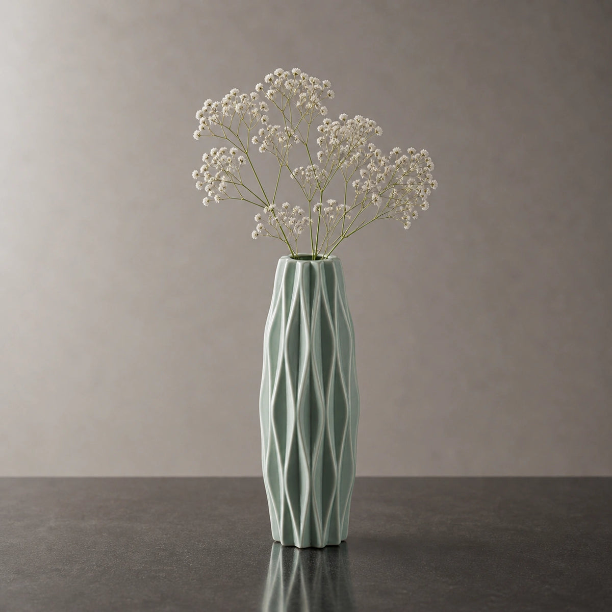 Vase plastique classique blanc - Zanha