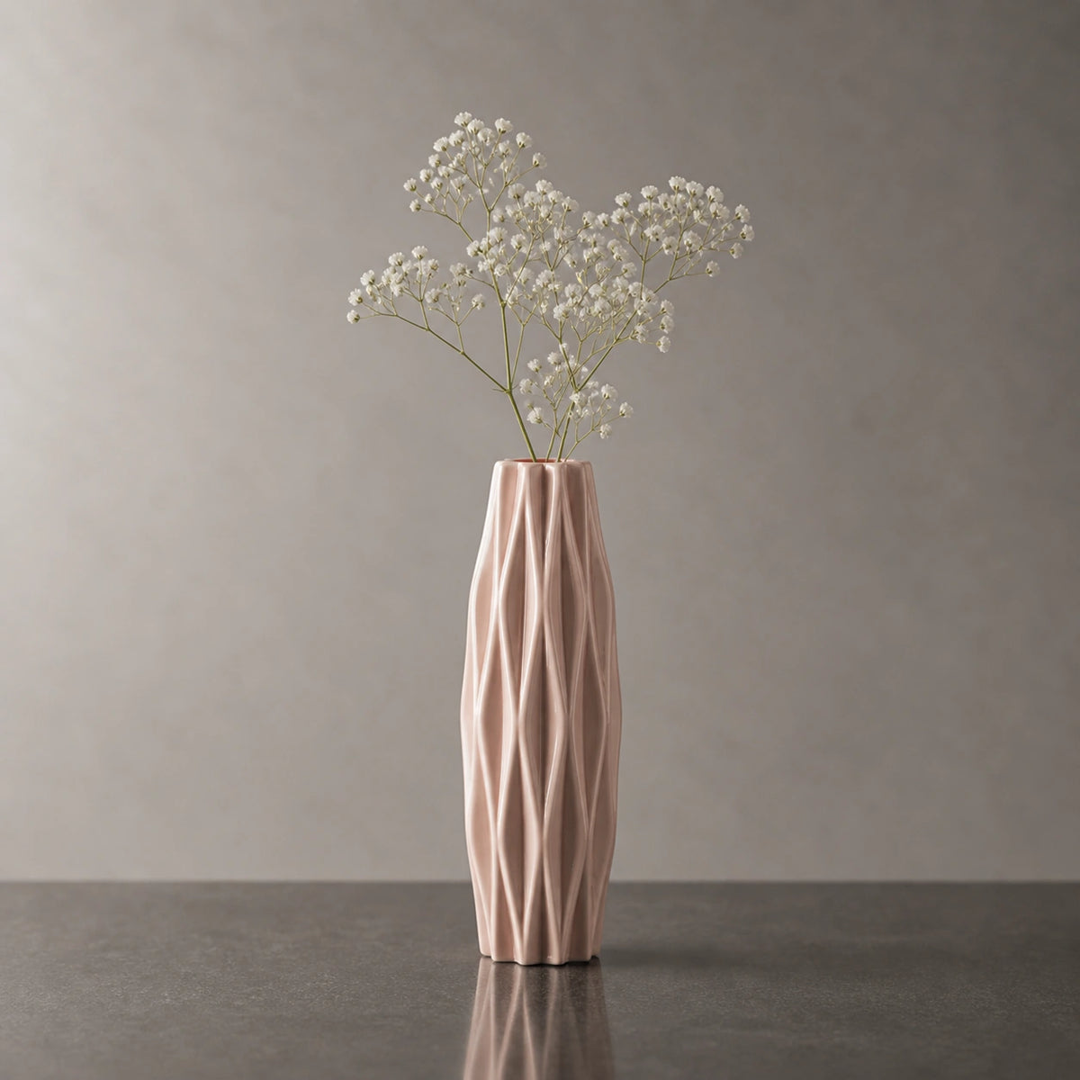 Vase plastique classique blanc - Zanha