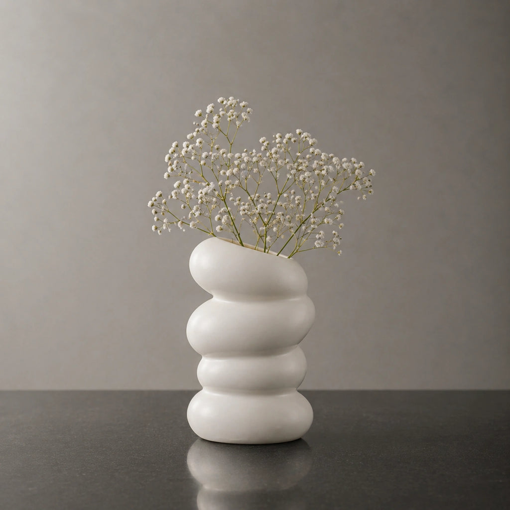 Vase en plastique original blanc - Zanha