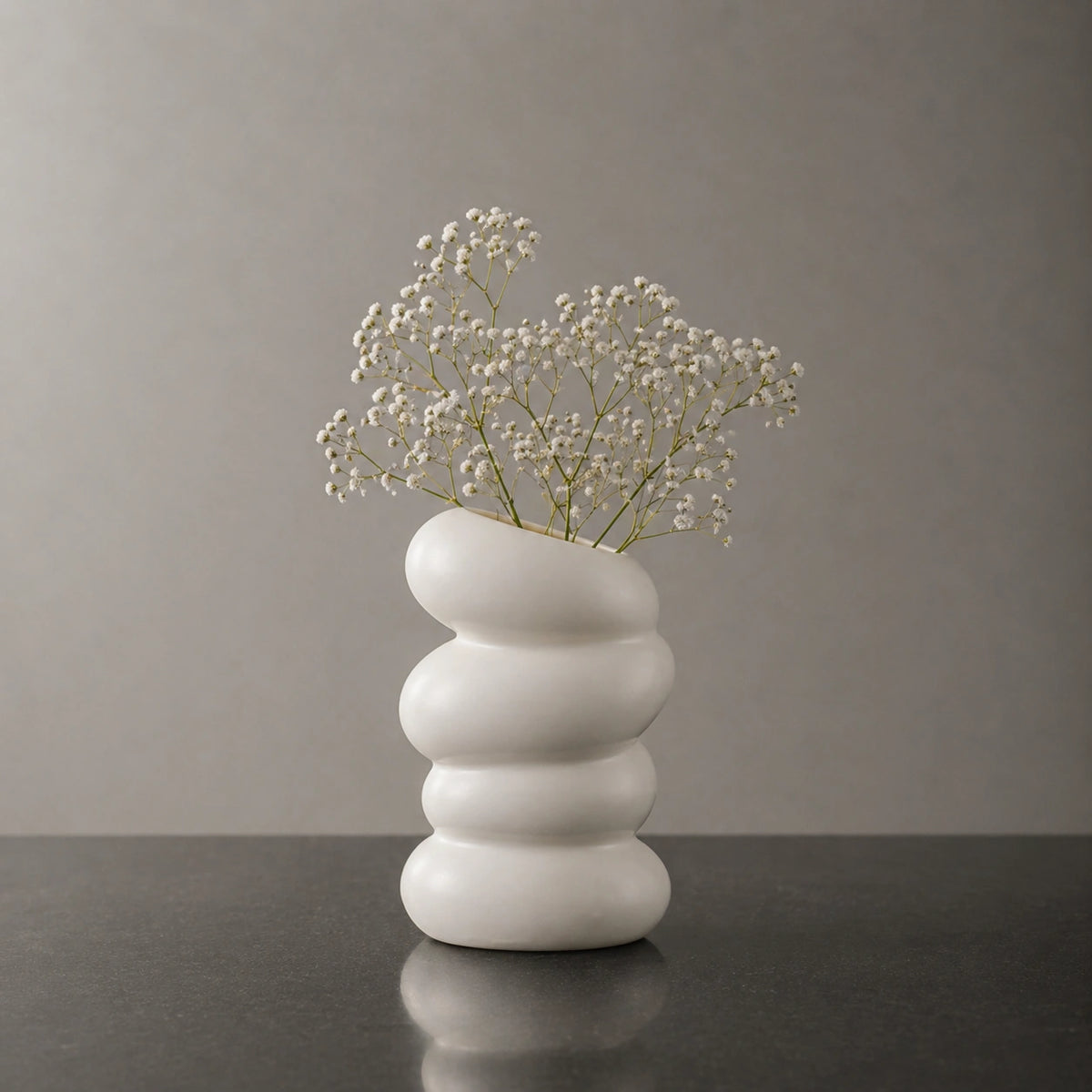 Vase en plastique original blanc - Zanha