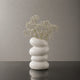 Vase en plastique original blanc - Zanha