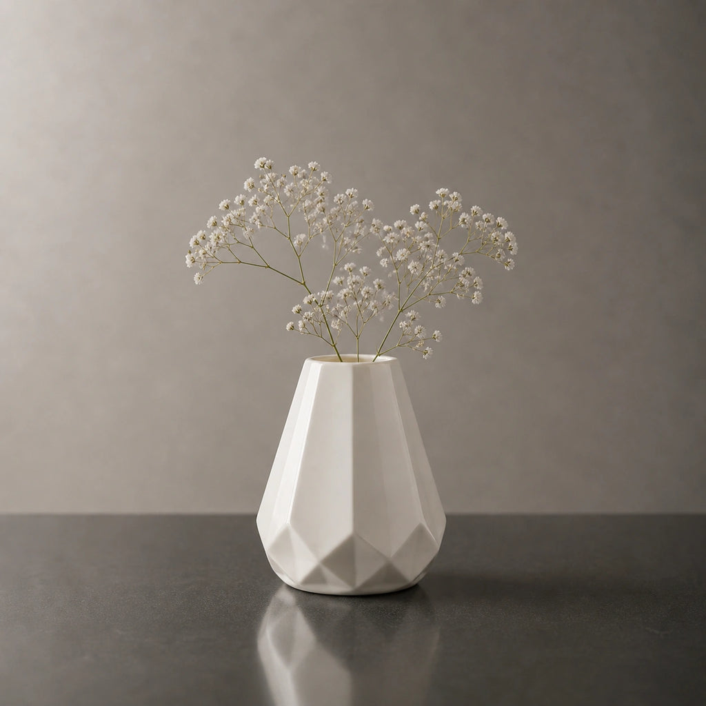 Vase en plastique original blanc - Zanha