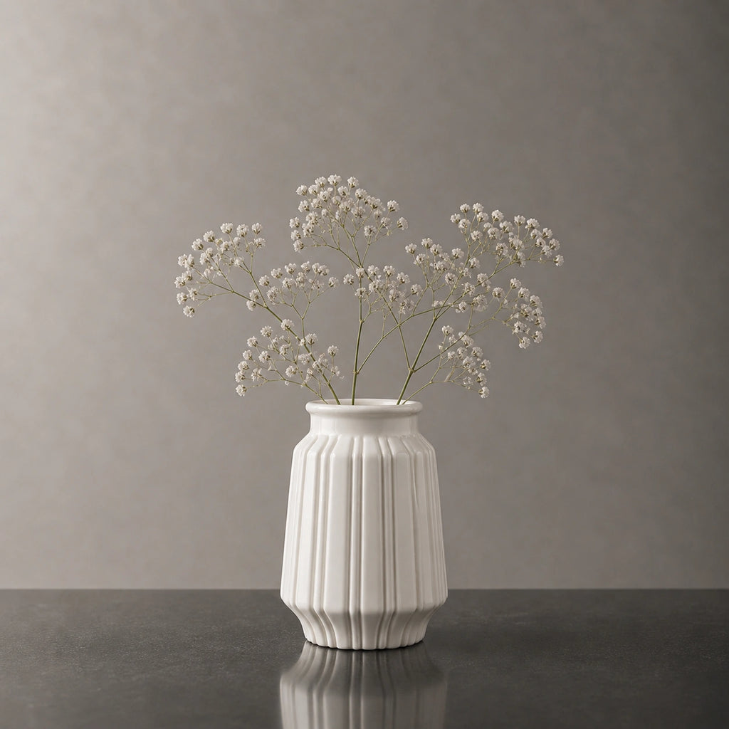 Vase en plastique original blanc - Zanha