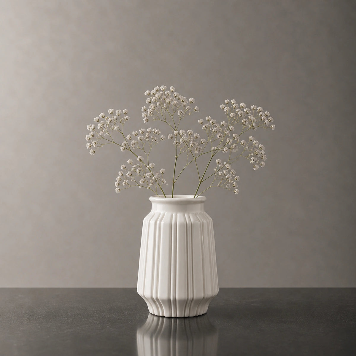 Vase en plastique original blanc - Zanha