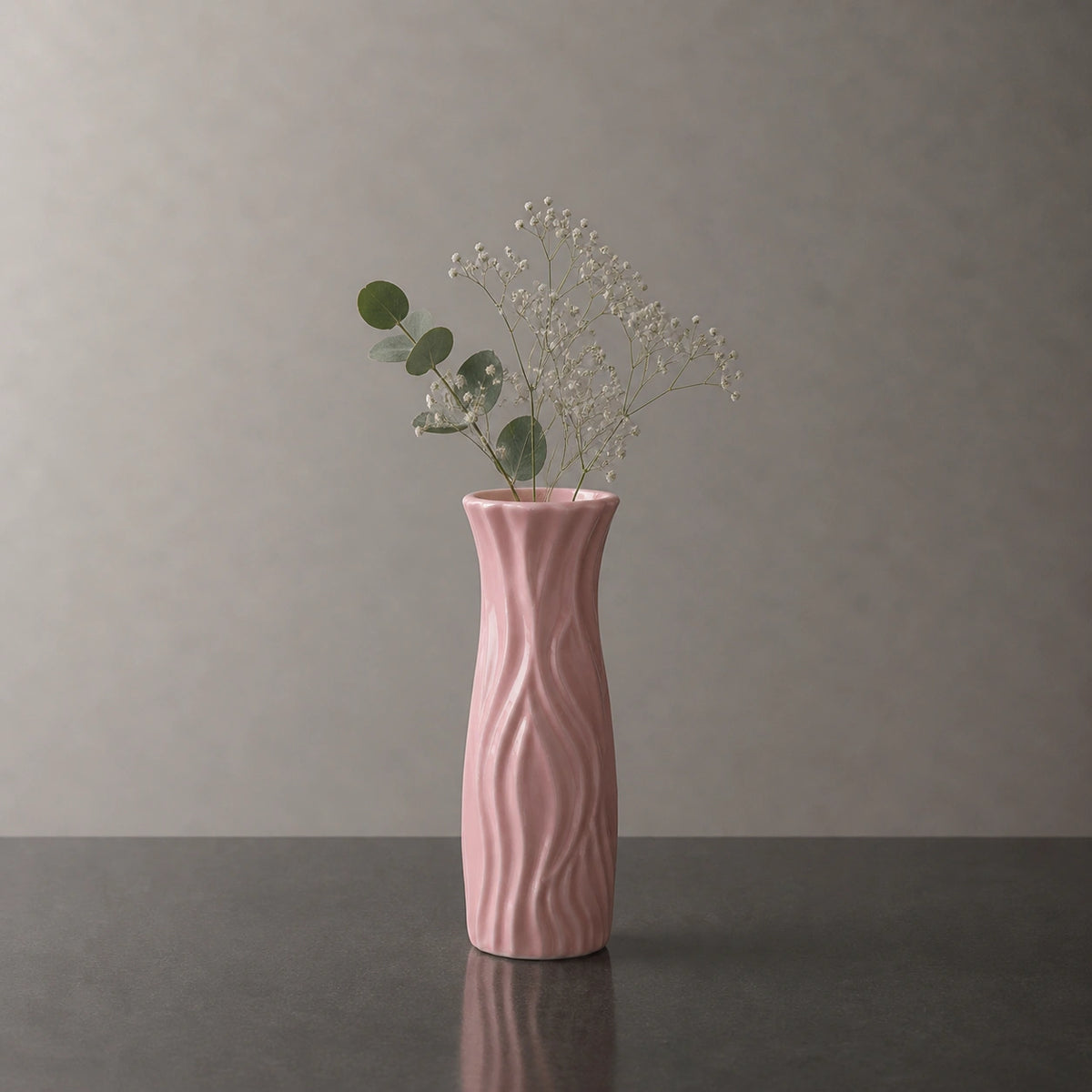 Vase en plastique - style céramique, Luma