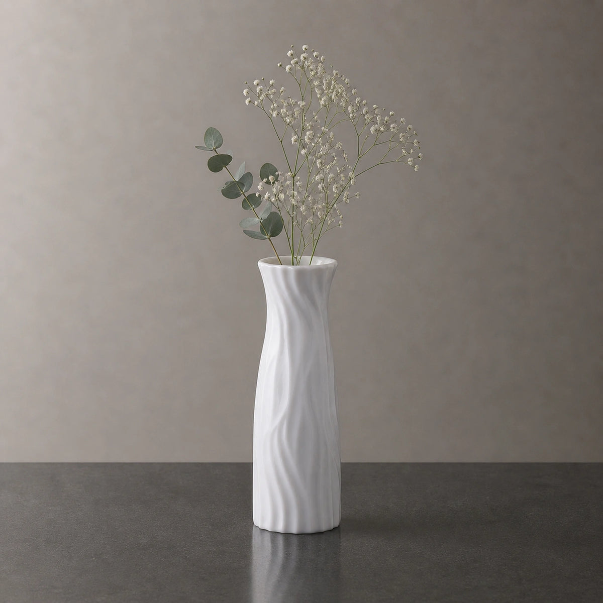 Vase en plastique - style céramique, Luma
